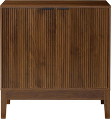 Arteva Living:  4-Door Large Reeded Storage Cabinet, Buffet Sideboard, Media Cabinet, Cupboard, Accent Console Table w/Adjustable Shelves – Natural